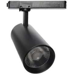 Foco LED ZOLTAR carril Monofásico, 34-40W, CRI<92, UGR13, negro