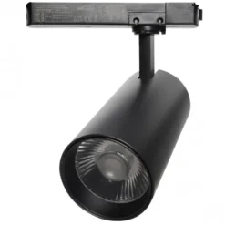 Foco LED ZOLTAR carril Monofásico, 34-40W, CRI<92, UGR13, negro