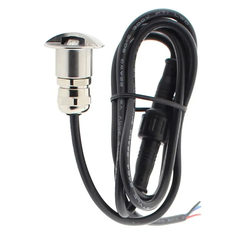 Foco POD LED 1W, RGB, IP67 Acero inox