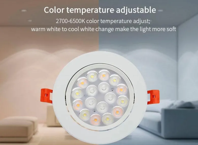Foco SKATT, 9W, RGB+CCT (2.4GHz)