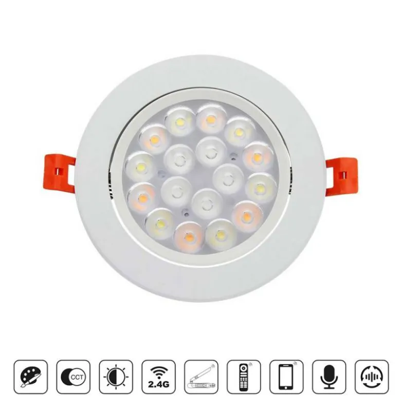 Foco SKATT, 9W, RGB+CCT (2.4GHz)