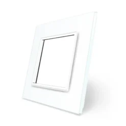 Frontal cristal blanco 1x hueco LIVOLO