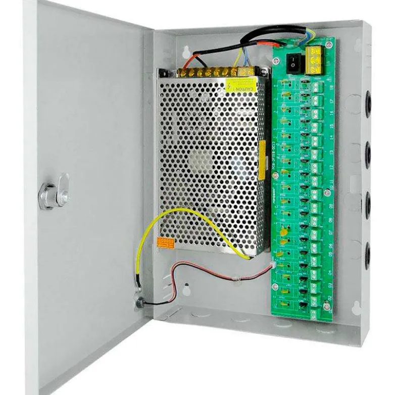 Fuente de alimentación DC12V/240W/20A BOX 18 puertos