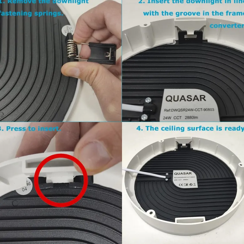 Housing para Plafón, Frameless 24W