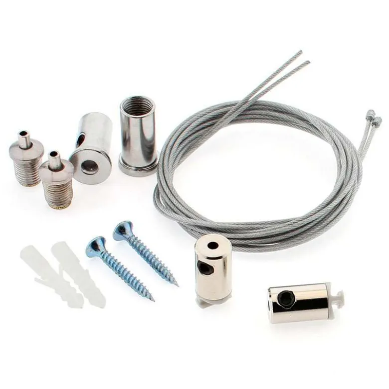 Kit para Colgar Perfiles, 2 cables de suspensión KROB 1m
