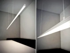 KIT - Perfil aluminio ALKAL SUSPEND para tiras LED, 2 metros