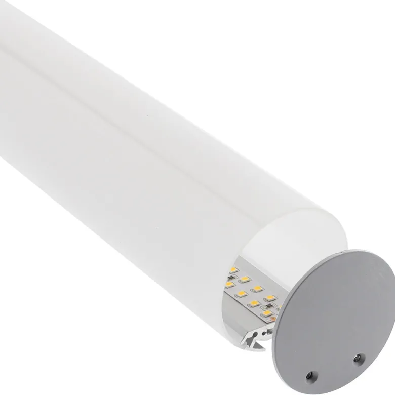 KIT - Perfil aluminio BAROUND_S para tiras LED, 1 metro
