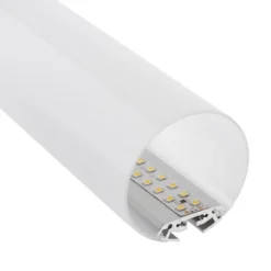 KIT - Perfil aluminio BAROUND_S para tiras LED, 1 metro