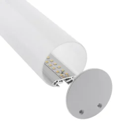 KIT - Perfil aluminio BAROUND_S para tiras LED, 2 metros