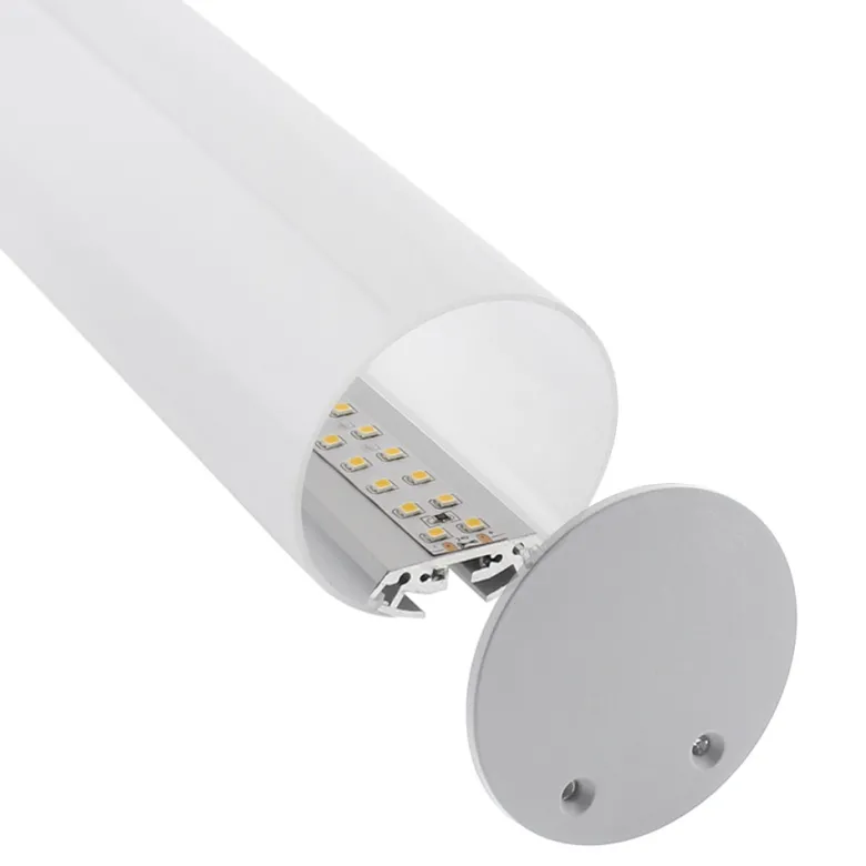 KIT - Perfil aluminio BAROUND_S para tiras LED, 2 metros