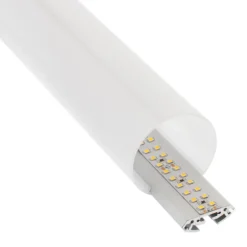 KIT - Perfil aluminio BAROUND_S para tiras LED, 2 metros