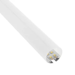 KIT - Perfil aluminio BAROUND Ø30 para tiras LED, 1 metro