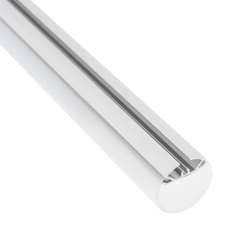 KIT - Perfil aluminio BAROUND Ø30 para tiras LED, 1 metro