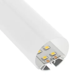 KIT - Perfil aluminio BAROUND Ø30 para tiras LED, 2 metros