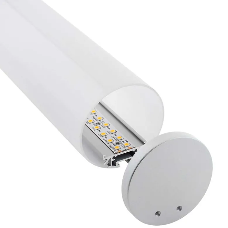 KIT - Perfil aluminio BAROUND para tiras LED, 1 metro