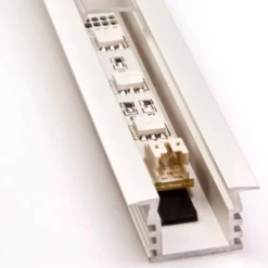 KIT - Perfil aluminio CAMPRO para tiras LED, 2 metros
