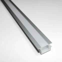 KIT - Perfil aluminio CAMPRO para tiras LED, 2 metros