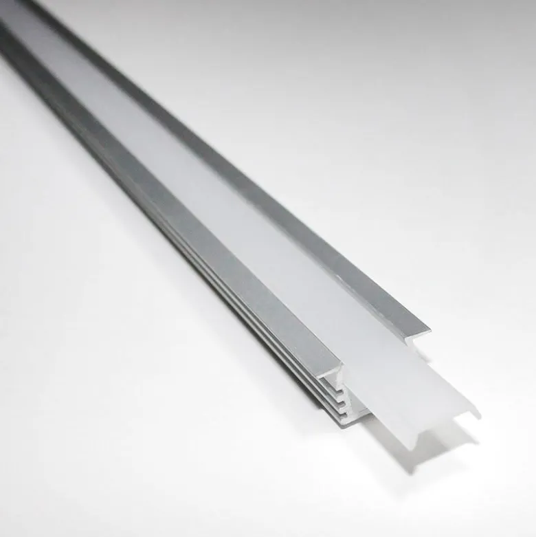 KIT - Perfil aluminio CAMPRO para tiras LED, 2 metros