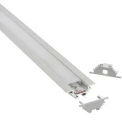 KIT - Perfil aluminio CORNER para tiras LED, 2 metros