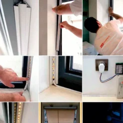 KIT - Perfil aluminio CORNER para tiras LED, 2 metros
