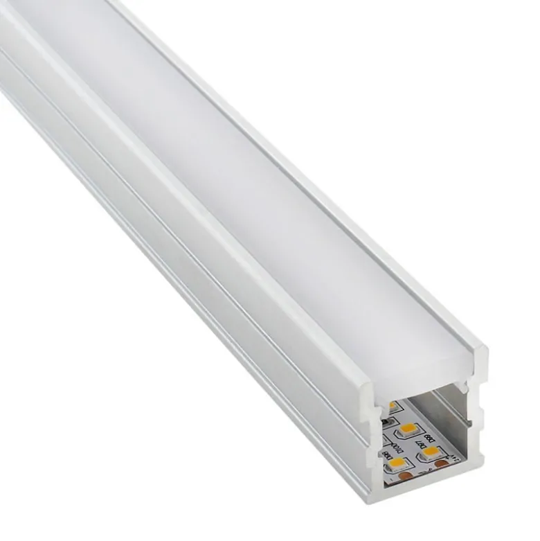 KIT - Perfil aluminio FOOT para tiras LED, 2 metros