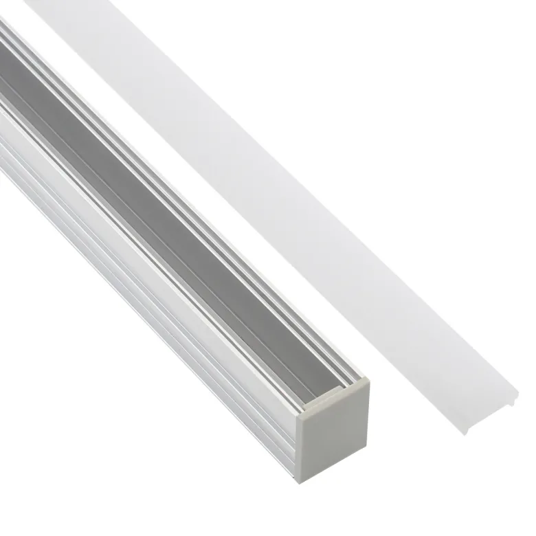 KIT - Perfil aluminio FOOT STEP para tiras LED, 2 metros
