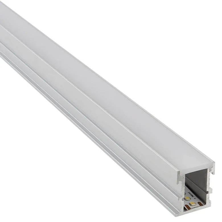 KIT - Perfil aluminio FOOT STEP para tiras LED, 1 metro