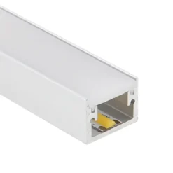 KIT - Perfil aluminio GROOR para tiras LED, 1 metro