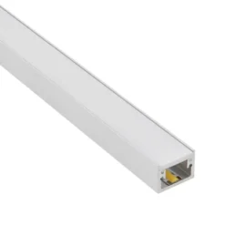 KIT - Perfil aluminio GROOR para tiras LED, 1 metro