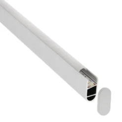 KIT - Perfil aluminio HOME para tiras LED, 2 metros