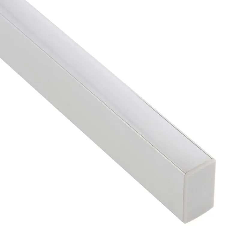 KIT - Perfil aluminio KEN para tiras LED, 1 metro