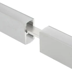 KIT - Perfil aluminio KEN para tiras LED, 1 metro
