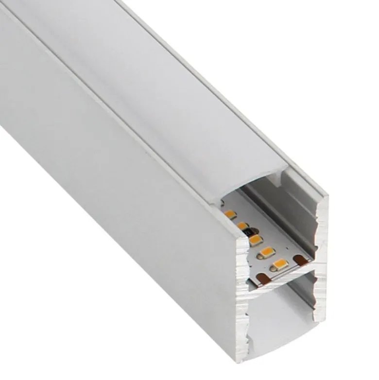 KIT - Perfil aluminio KEN para tiras LED, 2 metros