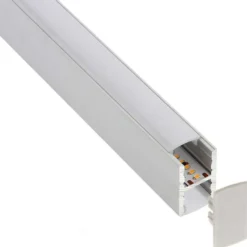 KIT - Perfil aluminio KEN para tiras LED, 2 metros