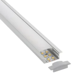 KIT - Perfil aluminio KOBE BIG para tiras LED, 2 metros