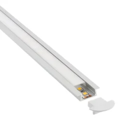 KIT - Perfil aluminio KOBE para tiras LED, 1 metro