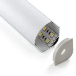 KIT Perfil aluminio KORK para tiras LED, 2 metros