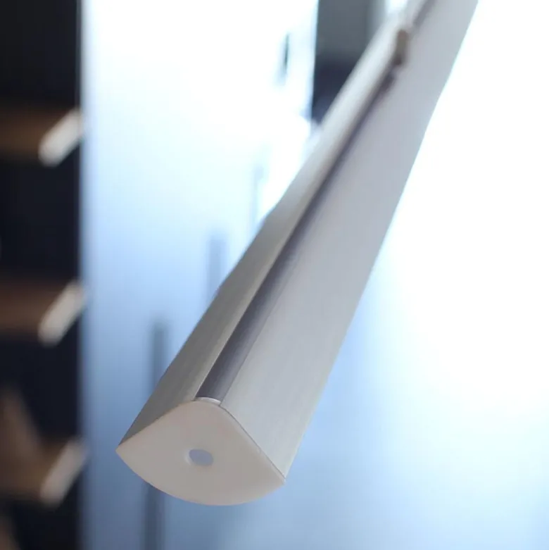 KIT Perfil aluminio KORK para tiras LED, 2 metros