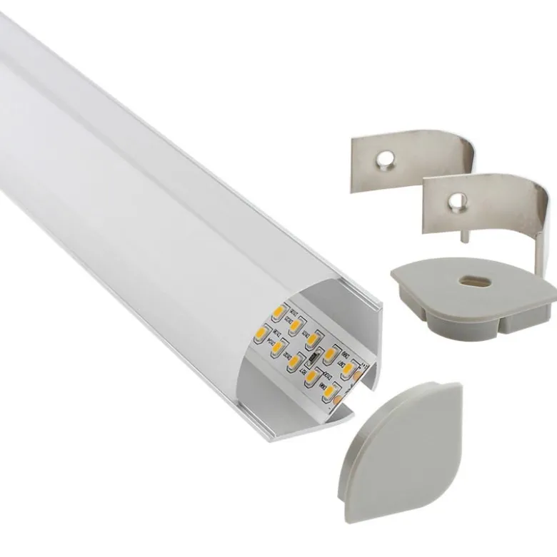 KIT Perfil aluminio KORK para tiras LED, 2 metros