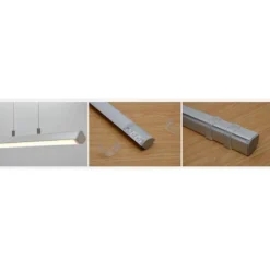KIT Perfil aluminio KORK para tiras LED, 2 metros