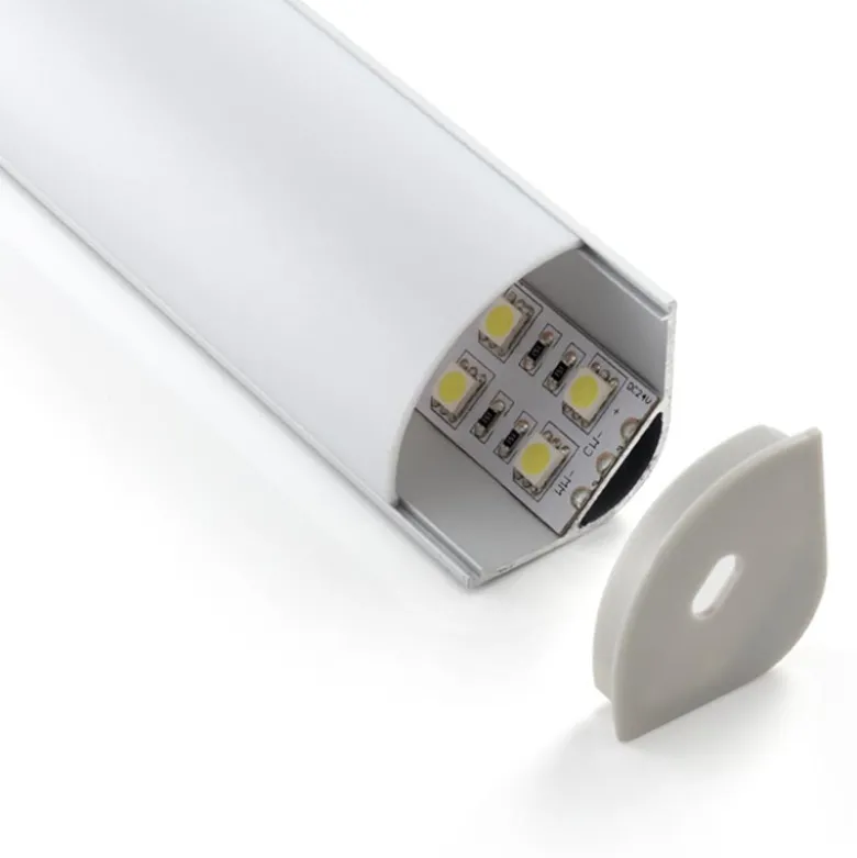 KIT Perfil aluminio KORK para tiras LED, 2 metros