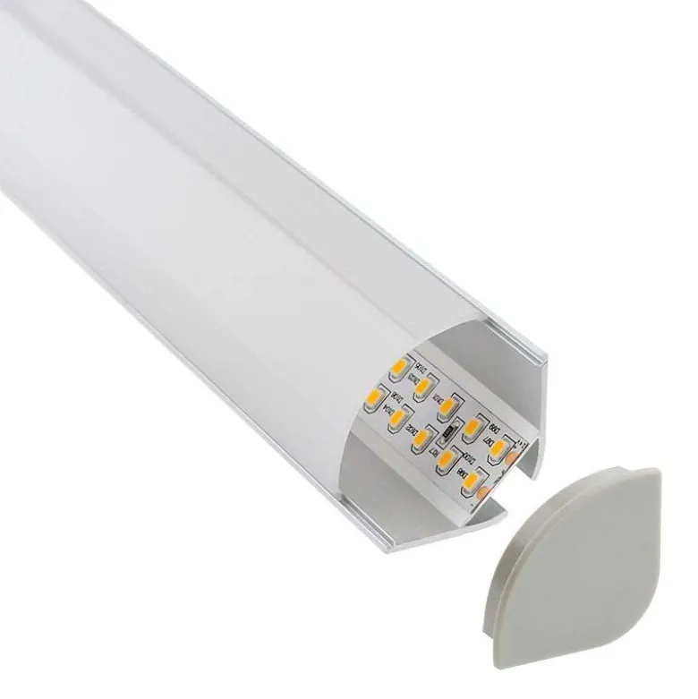 KIT Perfil aluminio KORK para tiras LED, 2 metros