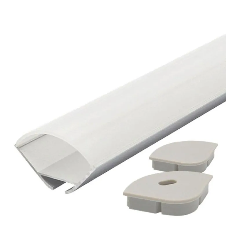 KIT Perfil aluminio KORK para tiras LED, 2 metros