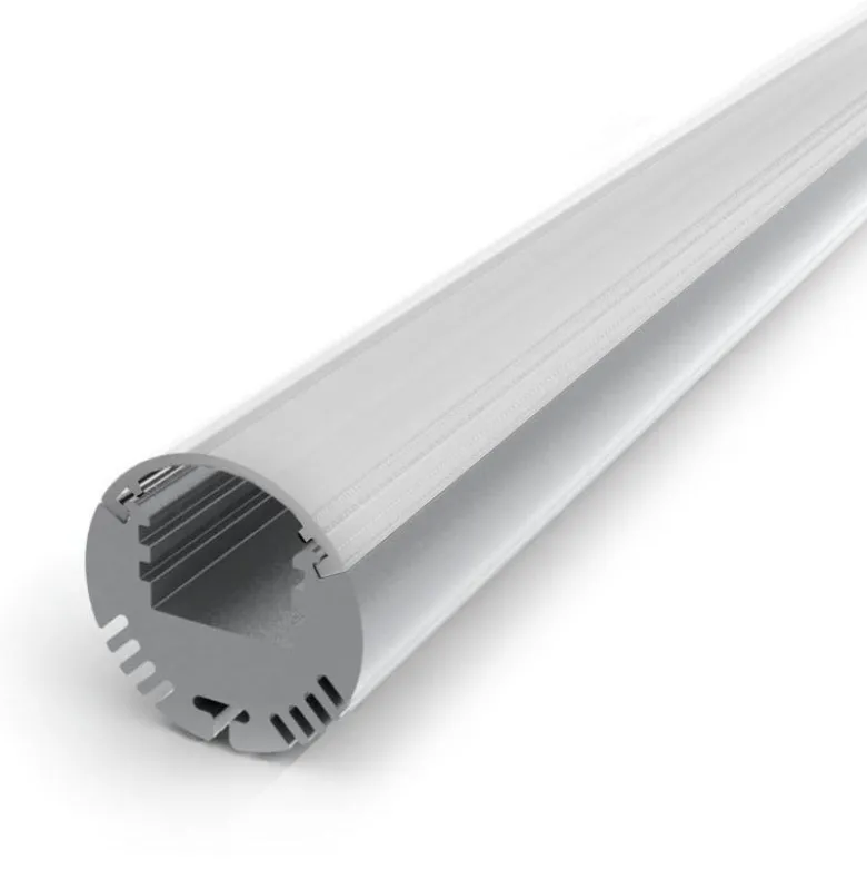 KIT - Perfil aluminio KROB para tiras LED, 1 metro