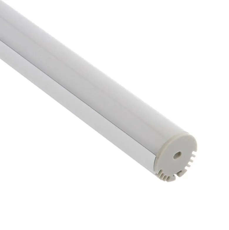 KIT - Perfil aluminio KROB-S para tiras LED, 2 metros