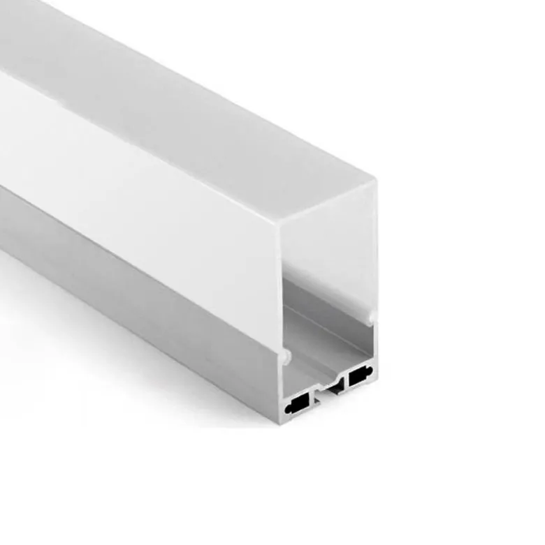 KIT - Perfil aluminio MASAT para tiras LED, 1 metro