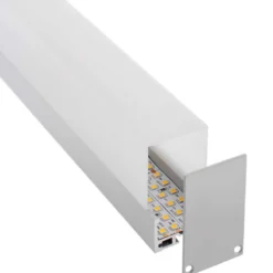 KIT - Perfil aluminio MASAT para tiras LED, 1 metro