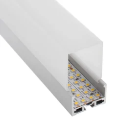 KIT - Perfil aluminio MASAT para tiras LED, 1 metro