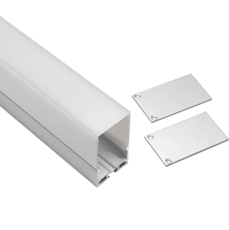 KIT - Perfil aluminio MASAT para tiras LED, 1 metro