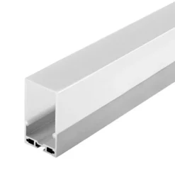 KIT - Perfil aluminio MASAT para tiras LED, 2 metros